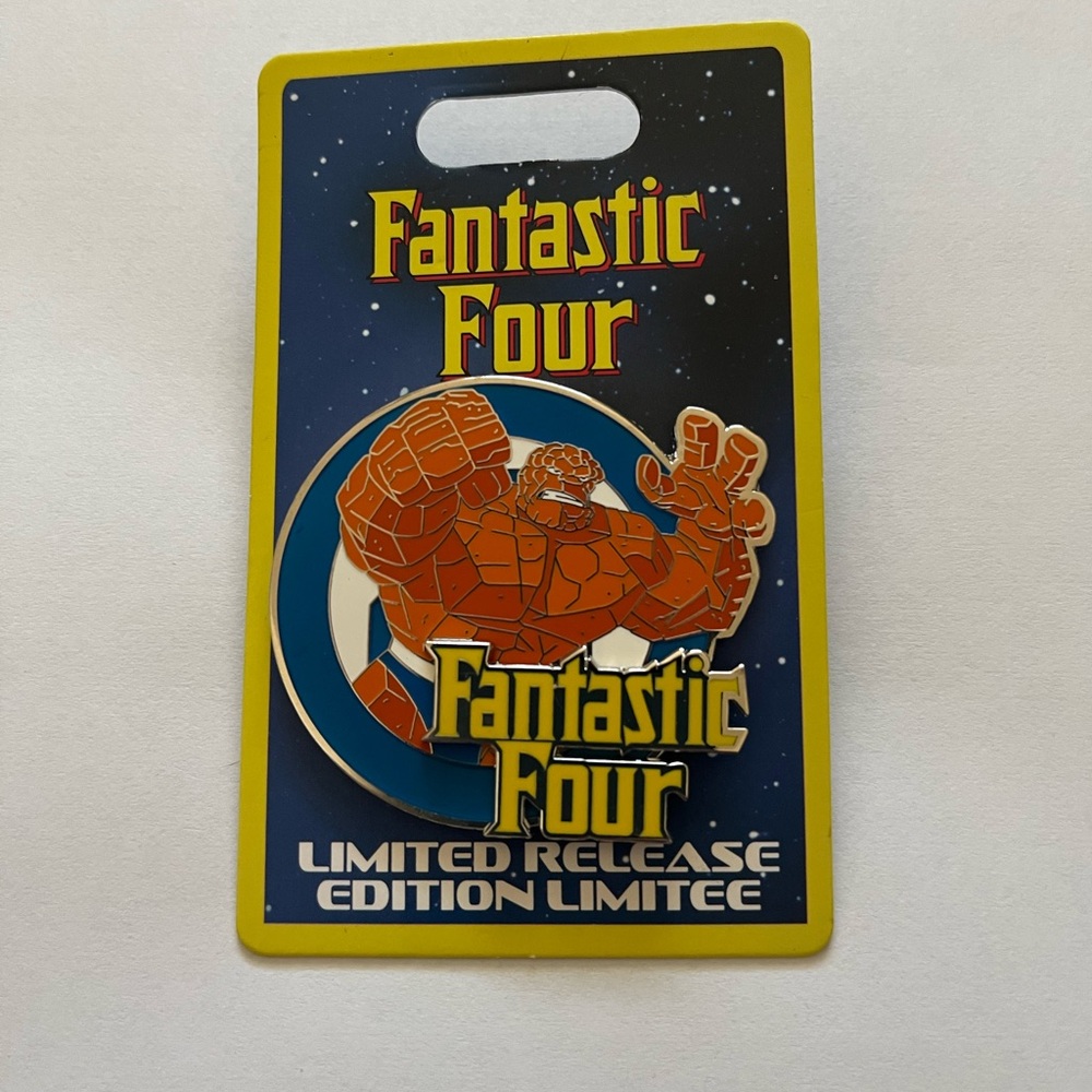 Disney Park Pin Trading Fantastic Four The Thing Limited Release Pin